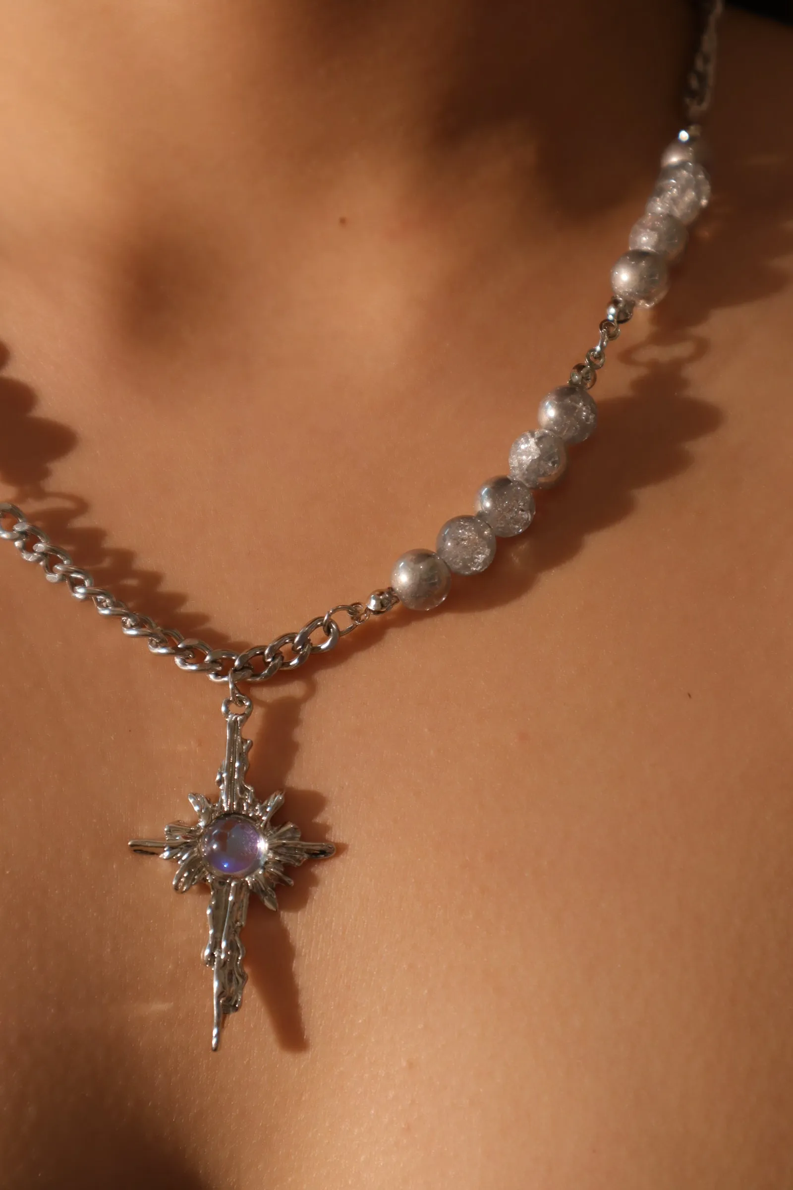 Moonstone Pole Star Necklace