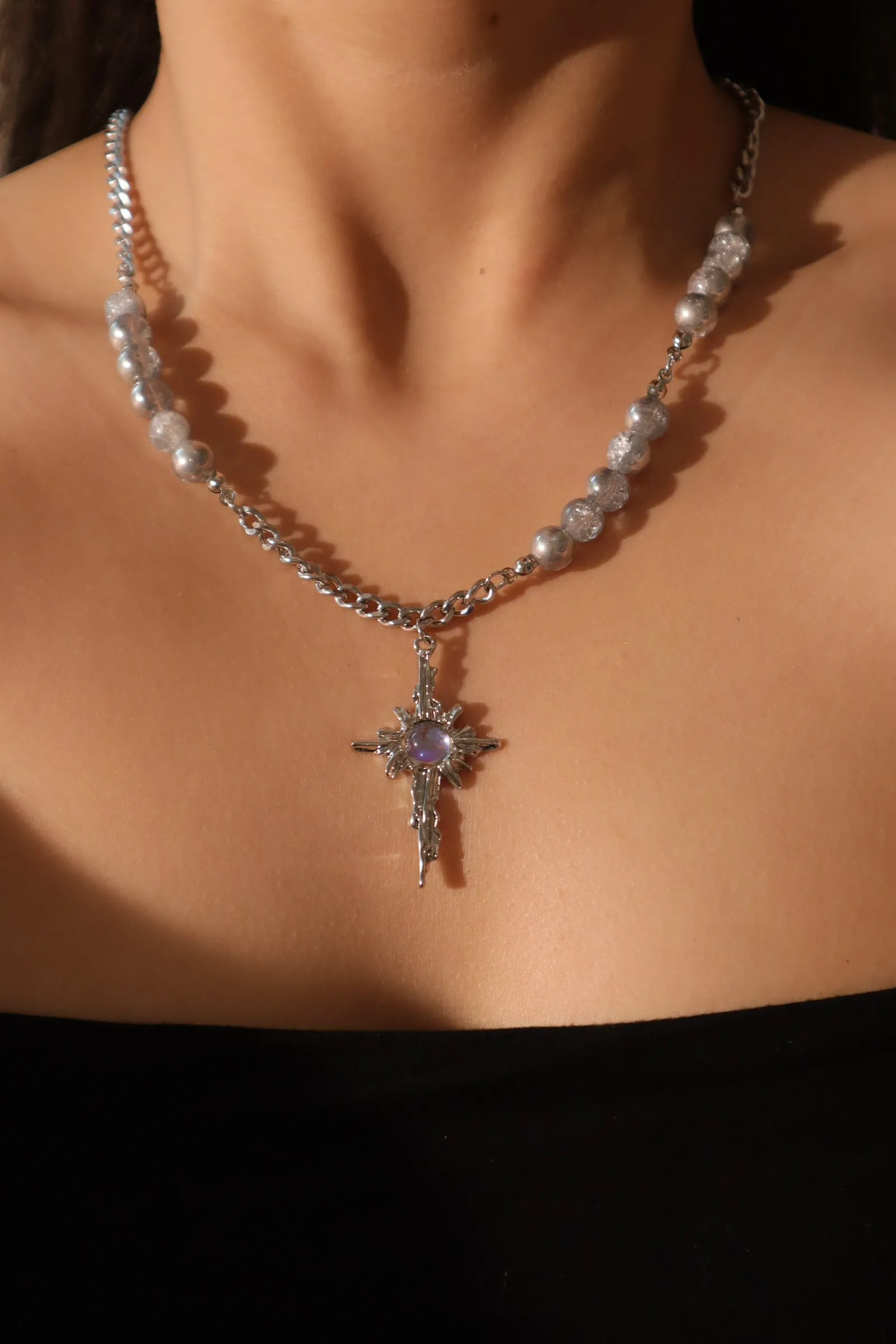 Moonstone Pole Star Necklace