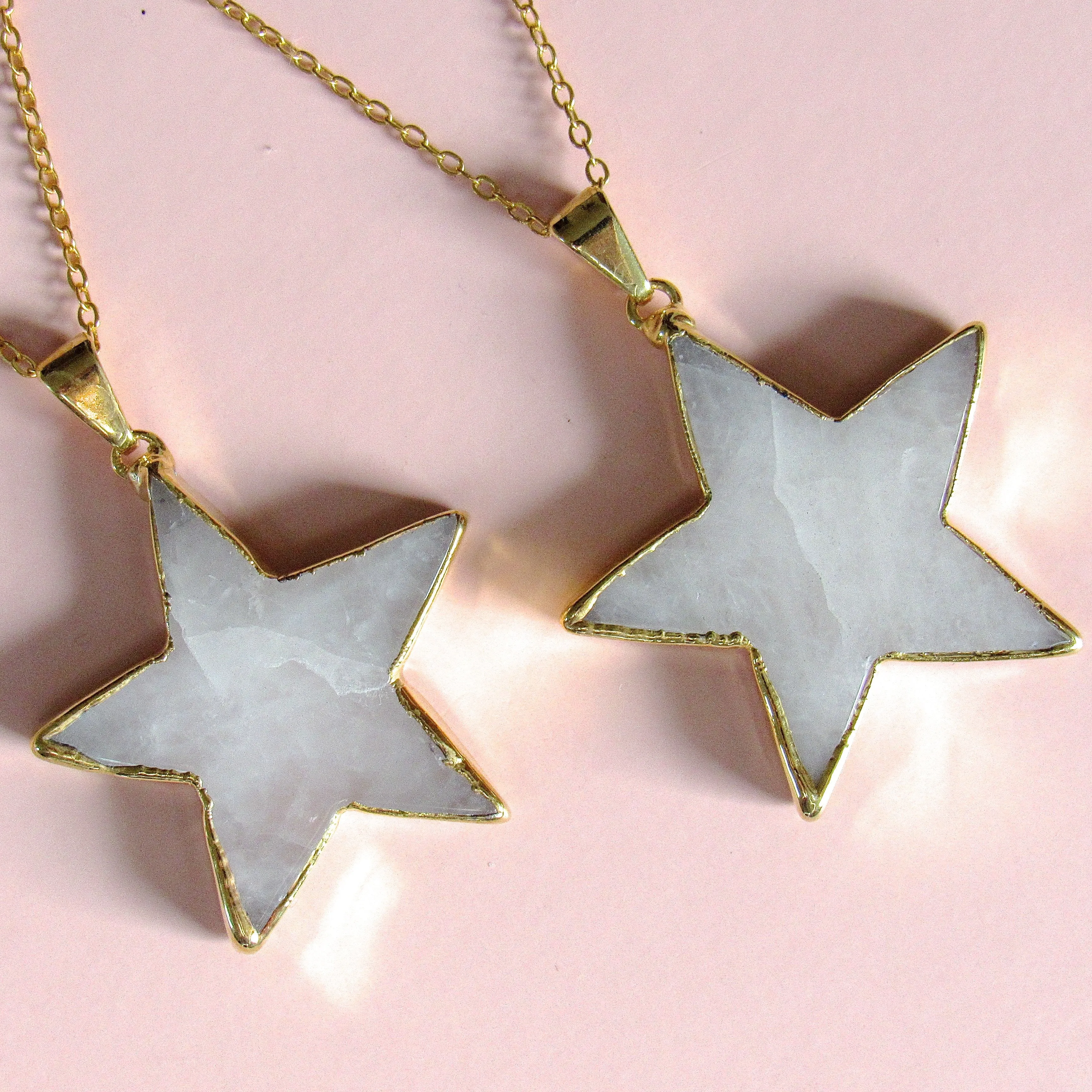 (New!) Golden Dolomite Star Necklaces