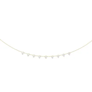 Nine Stone Diamond Necklace