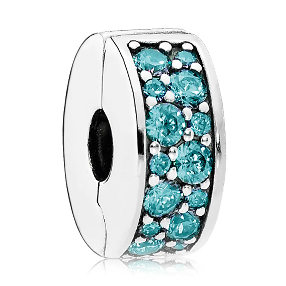 Pandora Shining Elegance Teal CZ Clip