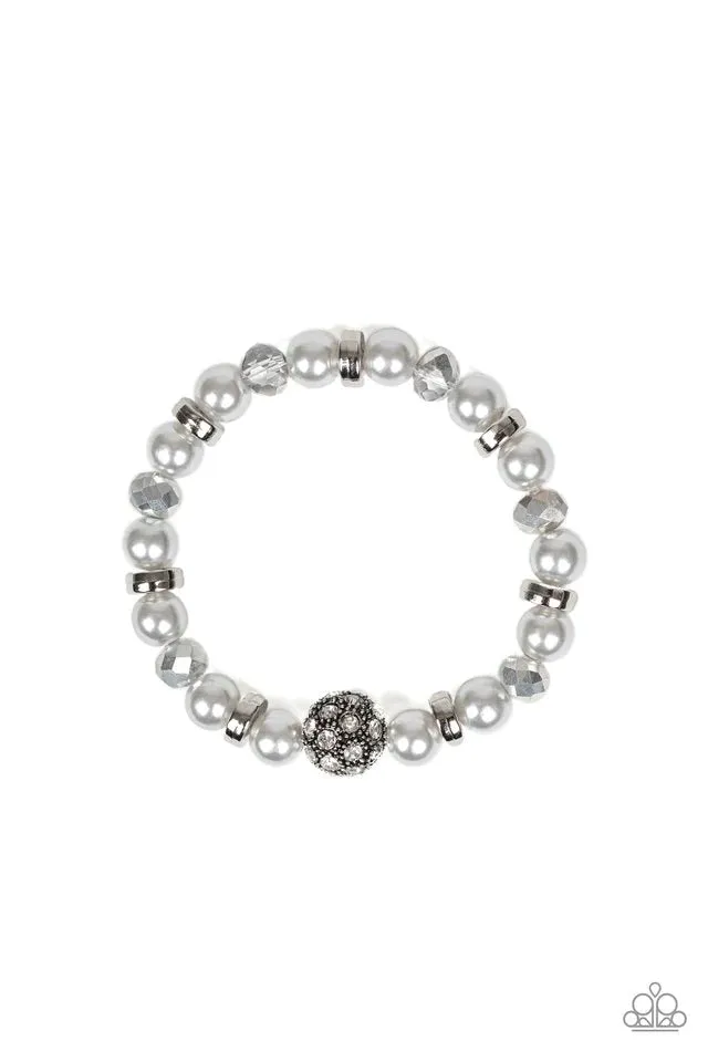 Paparazzi Bracelet ~ Twinkling Timelessness - Silver