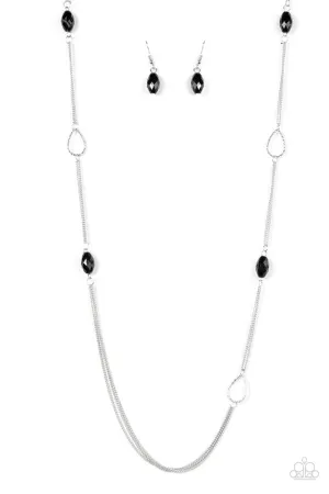 Paparazzi Necklace ~ Colorfully Casual - Black