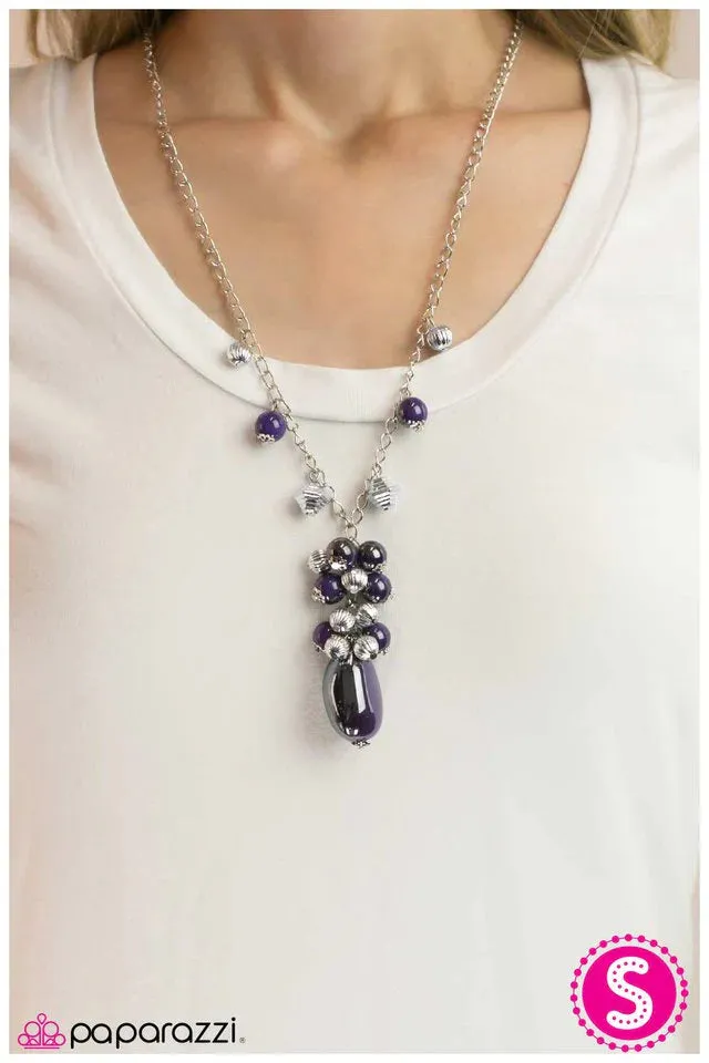 Paparazzi Necklace ~ Skyfall - Purple