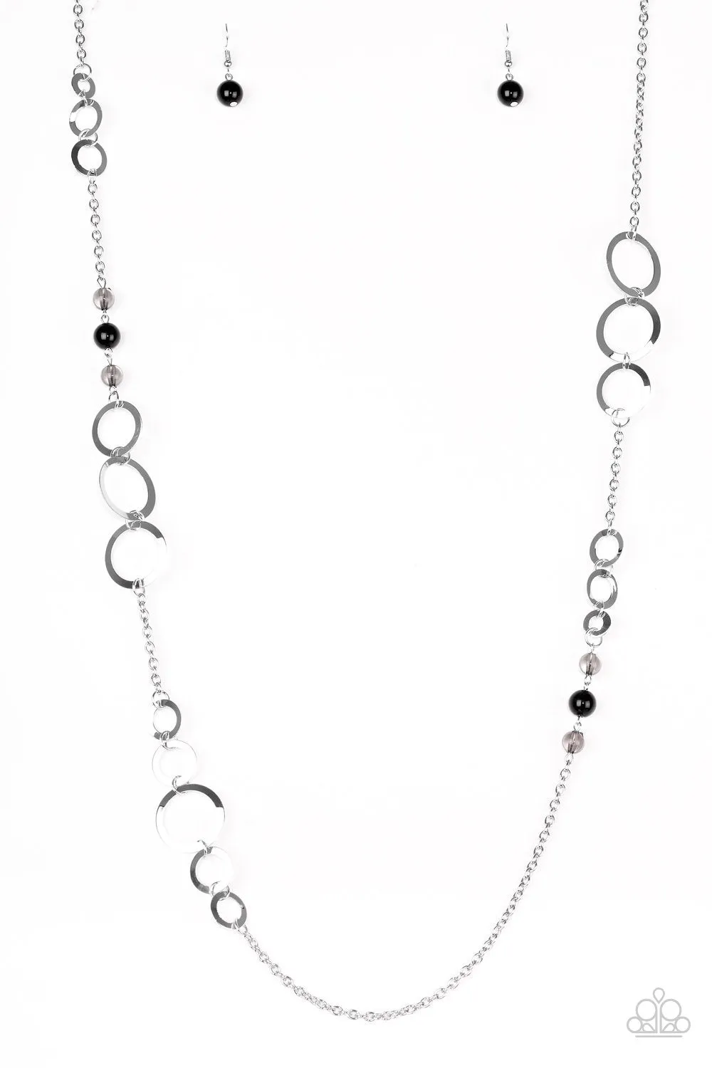 Paparazzi Necklace ~ The GLOW-est Of The GLOW - Black