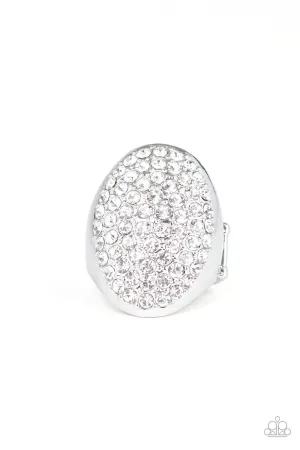 Paparazzi Ring ~ Bling Scene - White