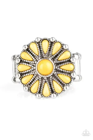 Paparazzi Ring ~ Poppy Pop-tastic - Yellow