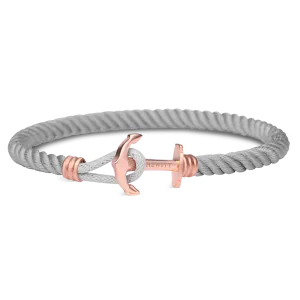 Paul Hewitt Phrep Lite Nylon Rose Gold / Grey Bracelet - XS