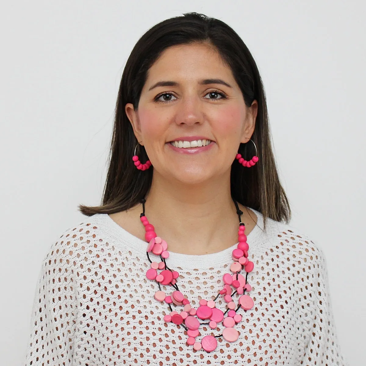 Pink Multi Strand Millie Necklace