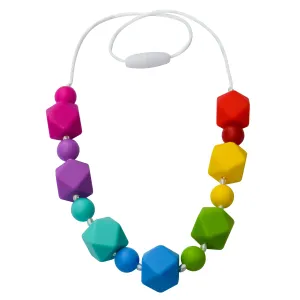 Rainbow Geo Chew Necklace