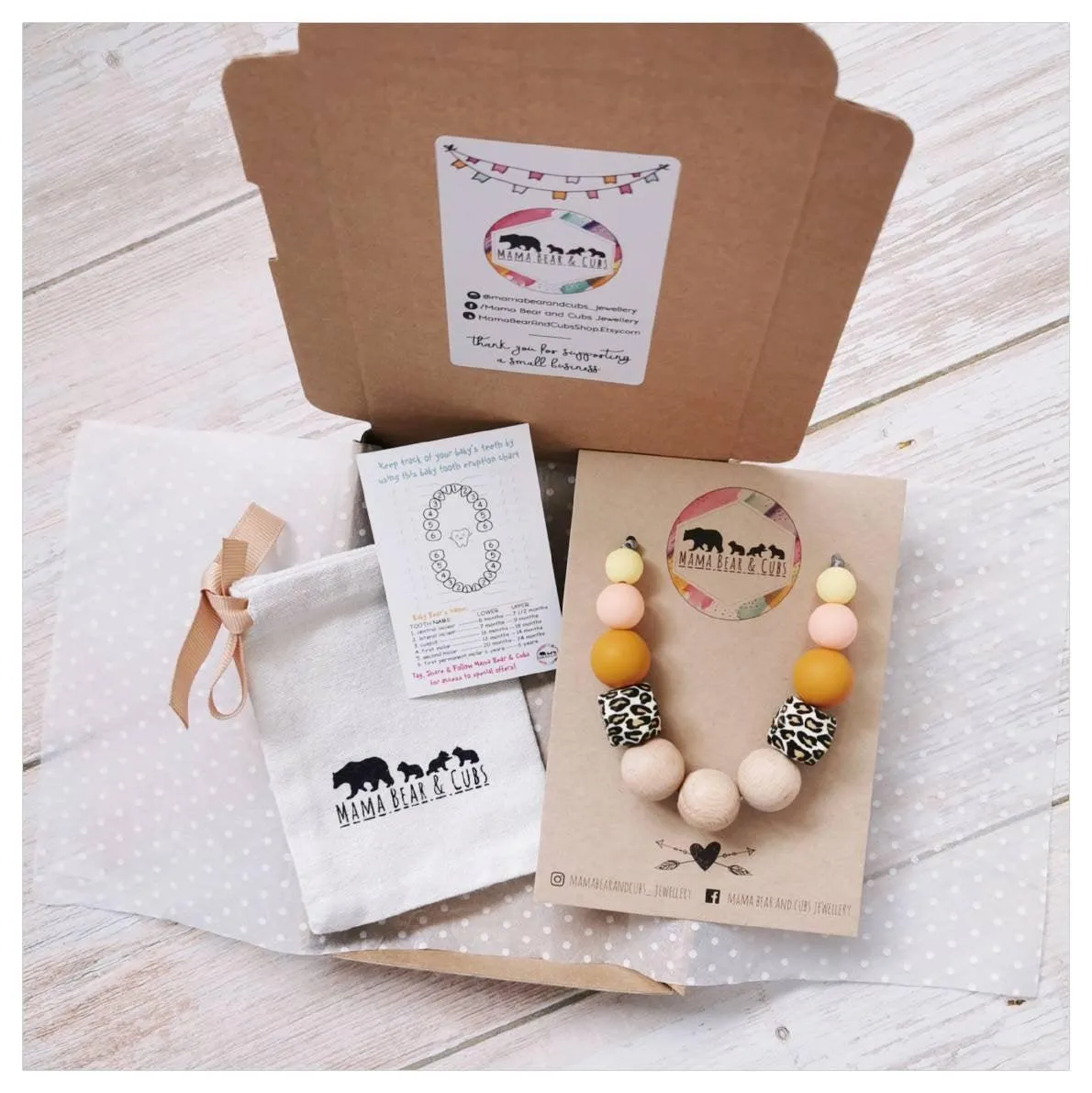 Sahara Silicone Teething Necklace & Breastfeeding Necklace