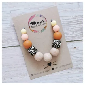 Sahara Silicone Teething Necklace & Breastfeeding Necklace