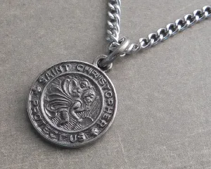 Saint Christopher Pendant on Chain