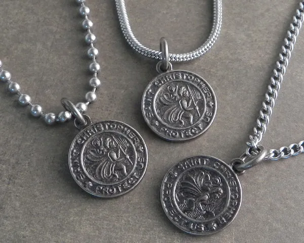 Saint Christopher Pendant on Chain