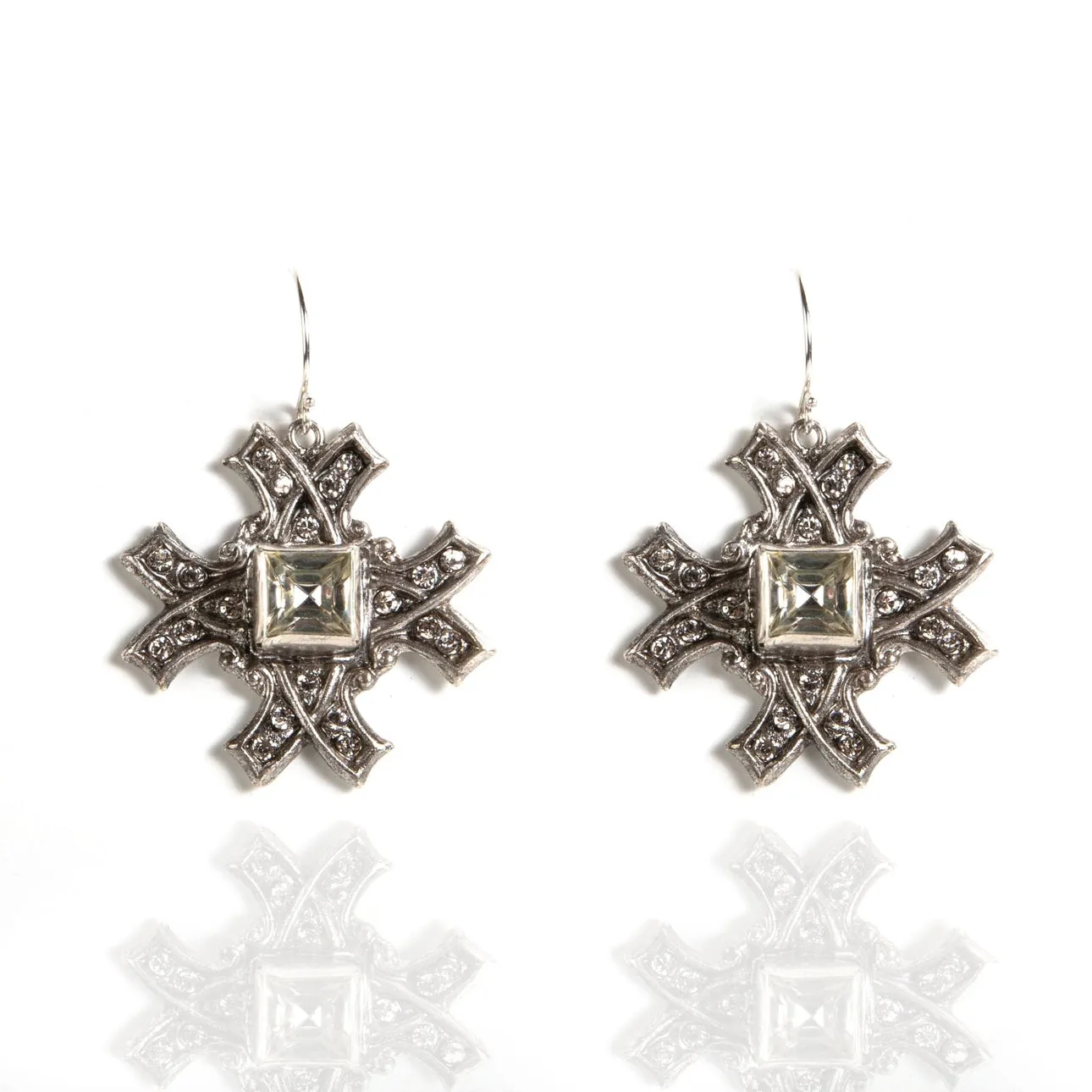 Saint Decor Cross Earrings