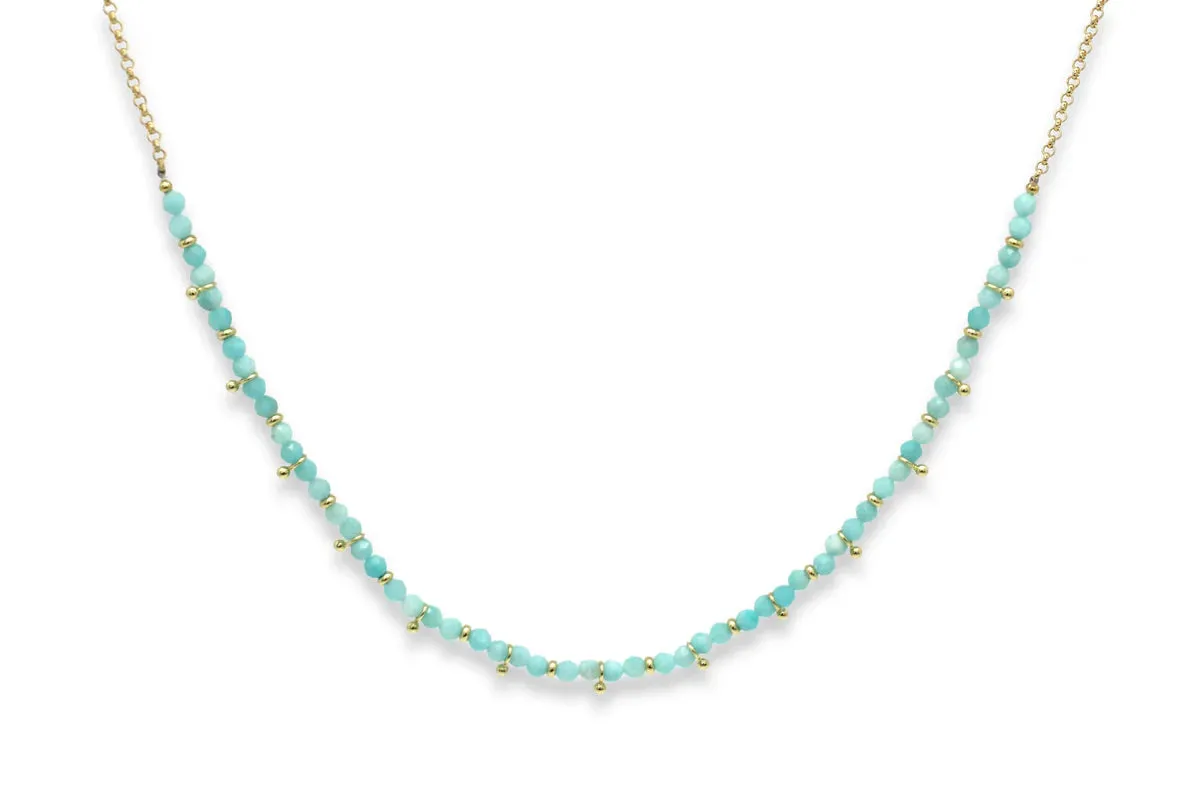 SALUS AMAZONITE GEMSTONE NECKLACE