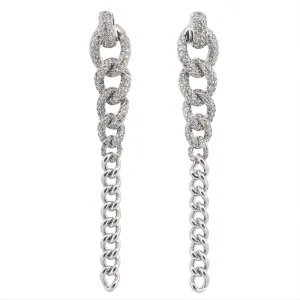 Shay Diamond 2-in-1 Gradual Drop Earrings 18K White Gold 1ctw w/Box MSRP $4,480