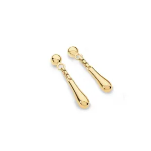 Short Drip Earrings in Gold Vermeil