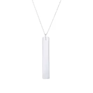 Silver Vertical Bar Necklace