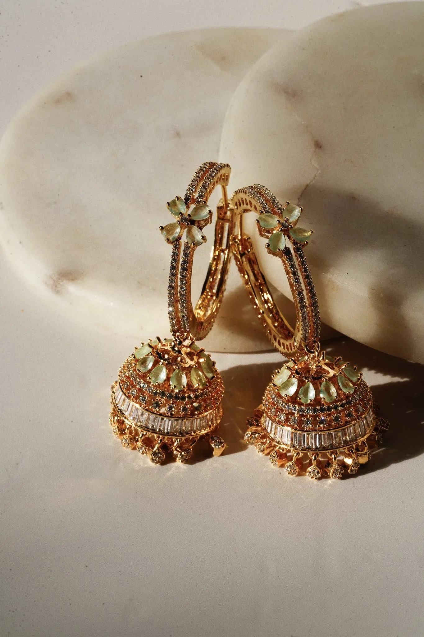 Simi - Gold AD Hoop Jhumka