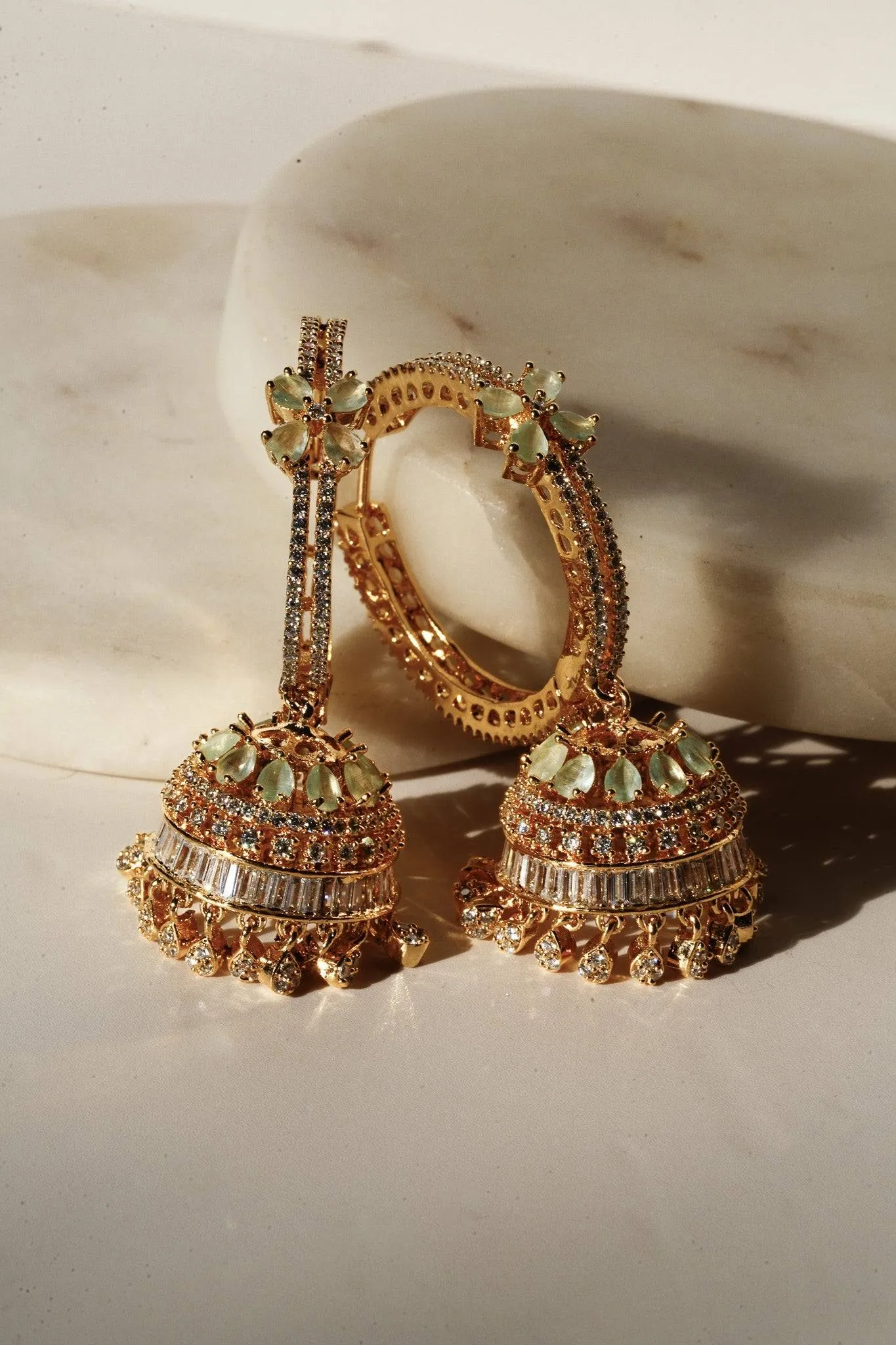 Simi - Gold AD Hoop Jhumka