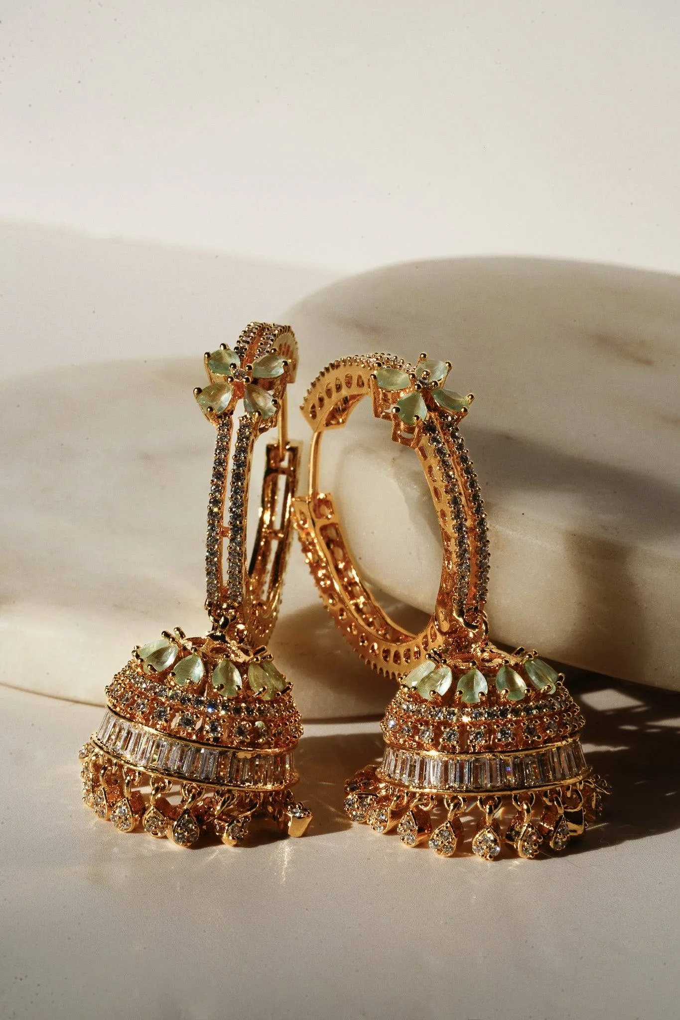 Simi - Gold AD Hoop Jhumka