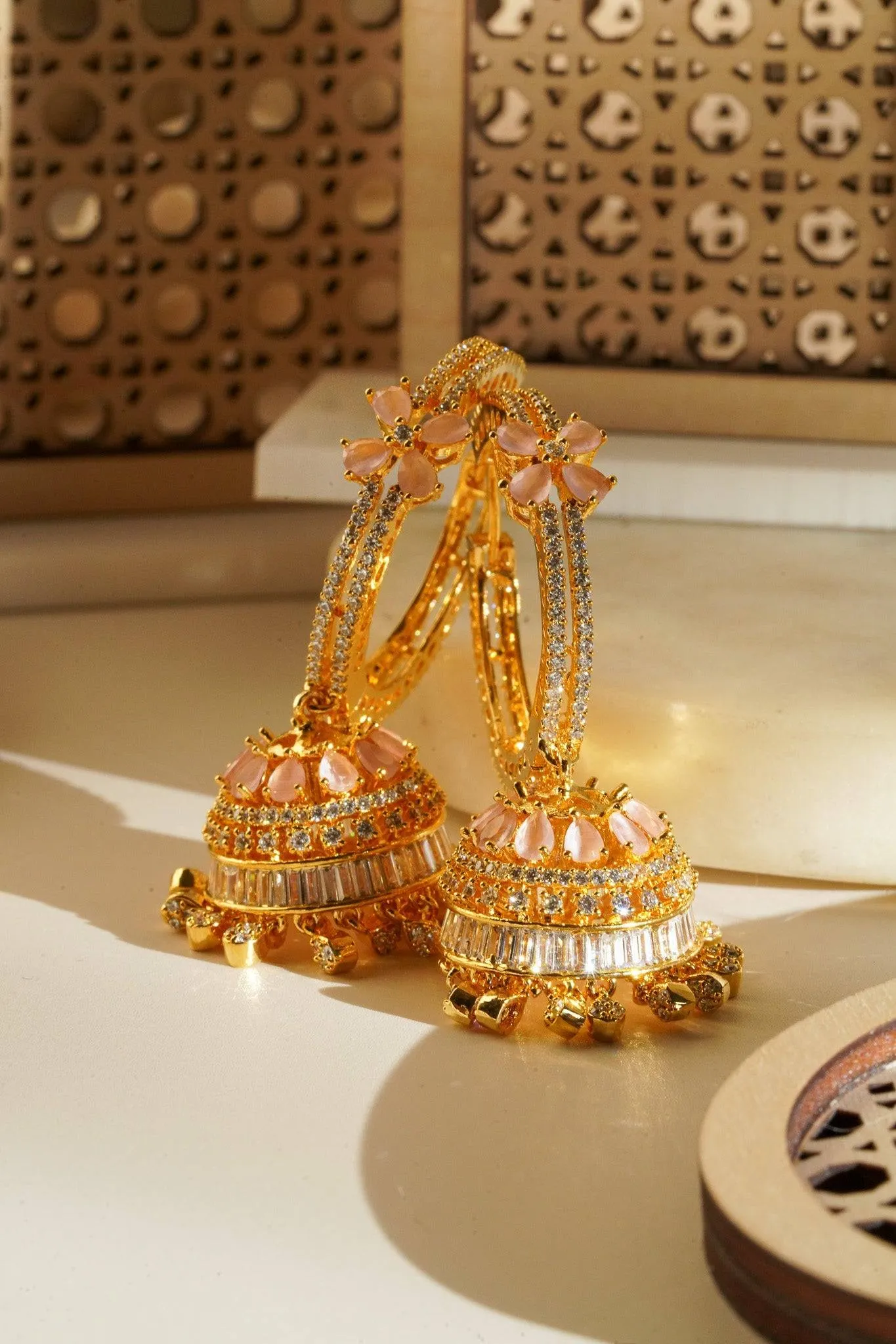 Simi - Gold AD Hoop Jhumka