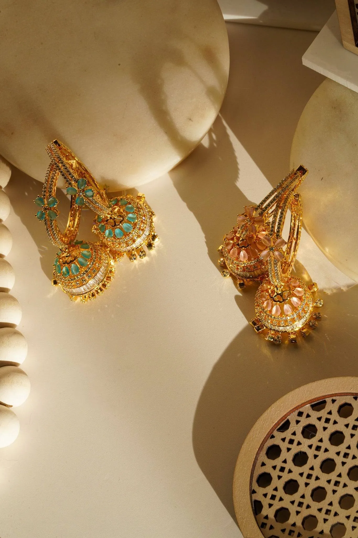 Simi - Gold AD Hoop Jhumka