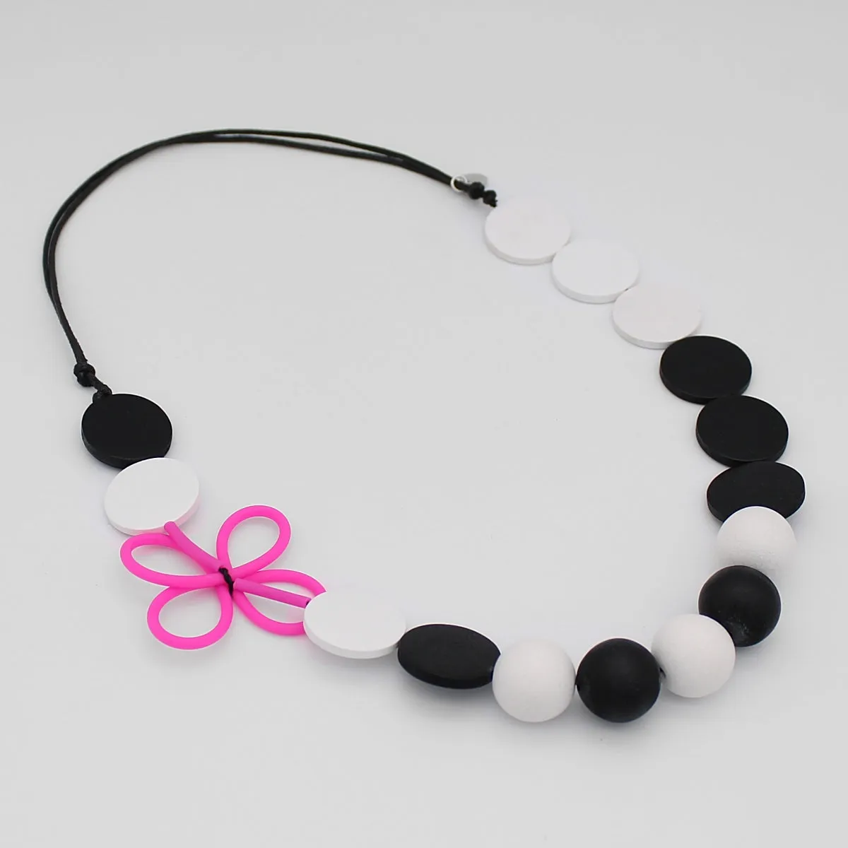 Simplistic Pink Butterfly Necklace