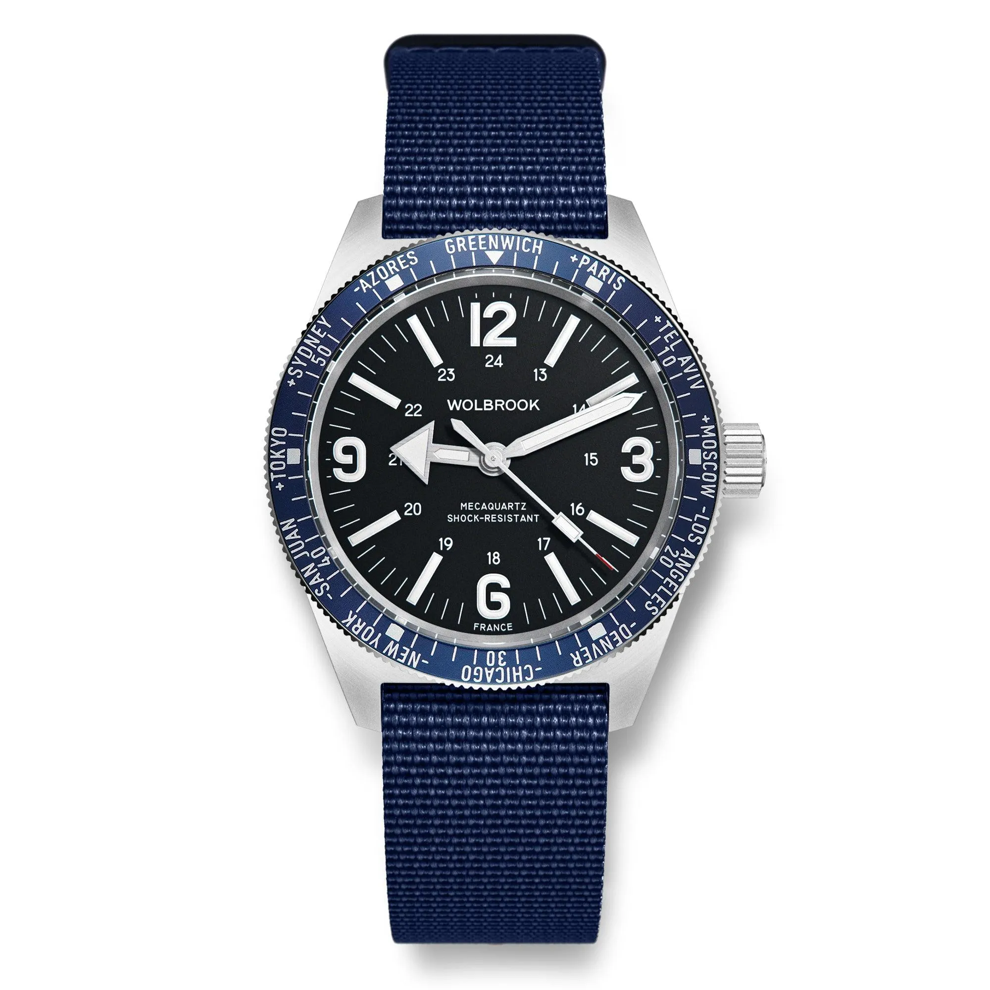 Skindiver WT Mecaquartz Watch - Blue, Black & Steel