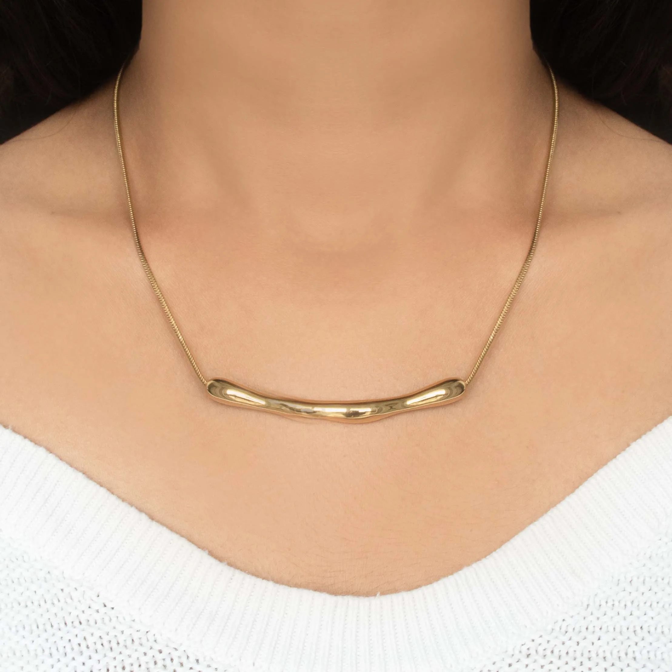 Sleek Abstract Necklace