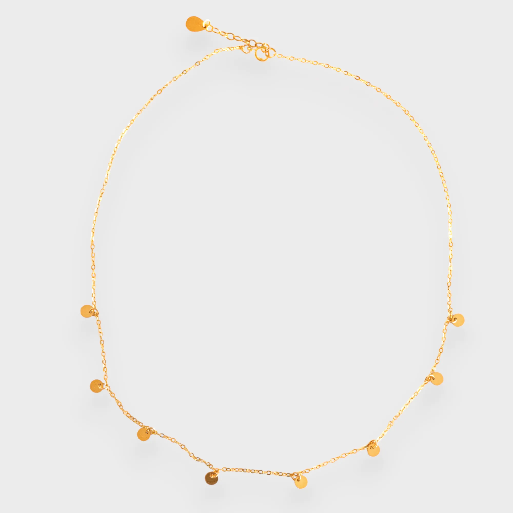 SOLEIL Gold Disc Necklace