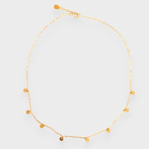 SOLEIL Gold Disc Necklace