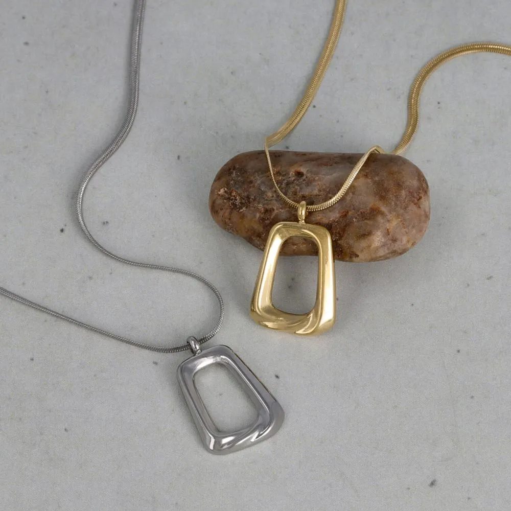 Square Outline Necklace