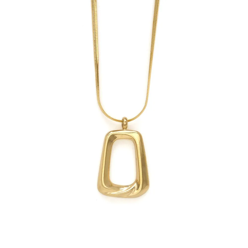 Square Outline Necklace