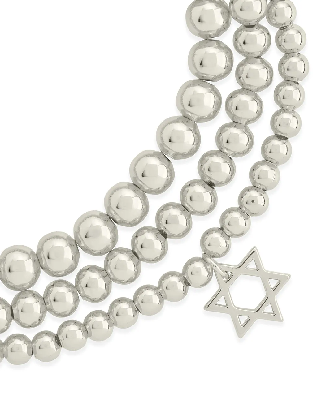 Star of David Beaded Bracelet Set