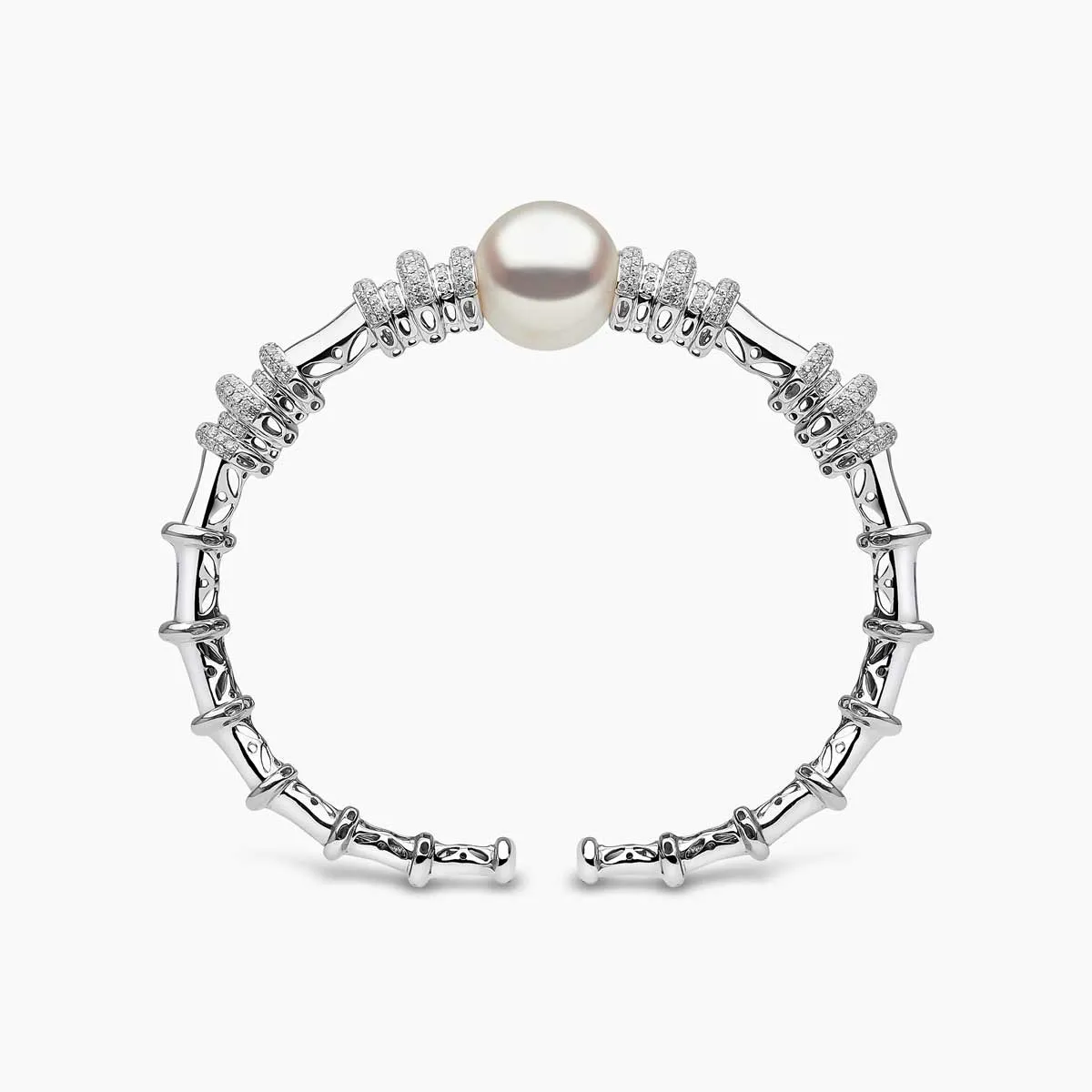 Starlight 18K Gold Pearl and Diamond Astral Bangle