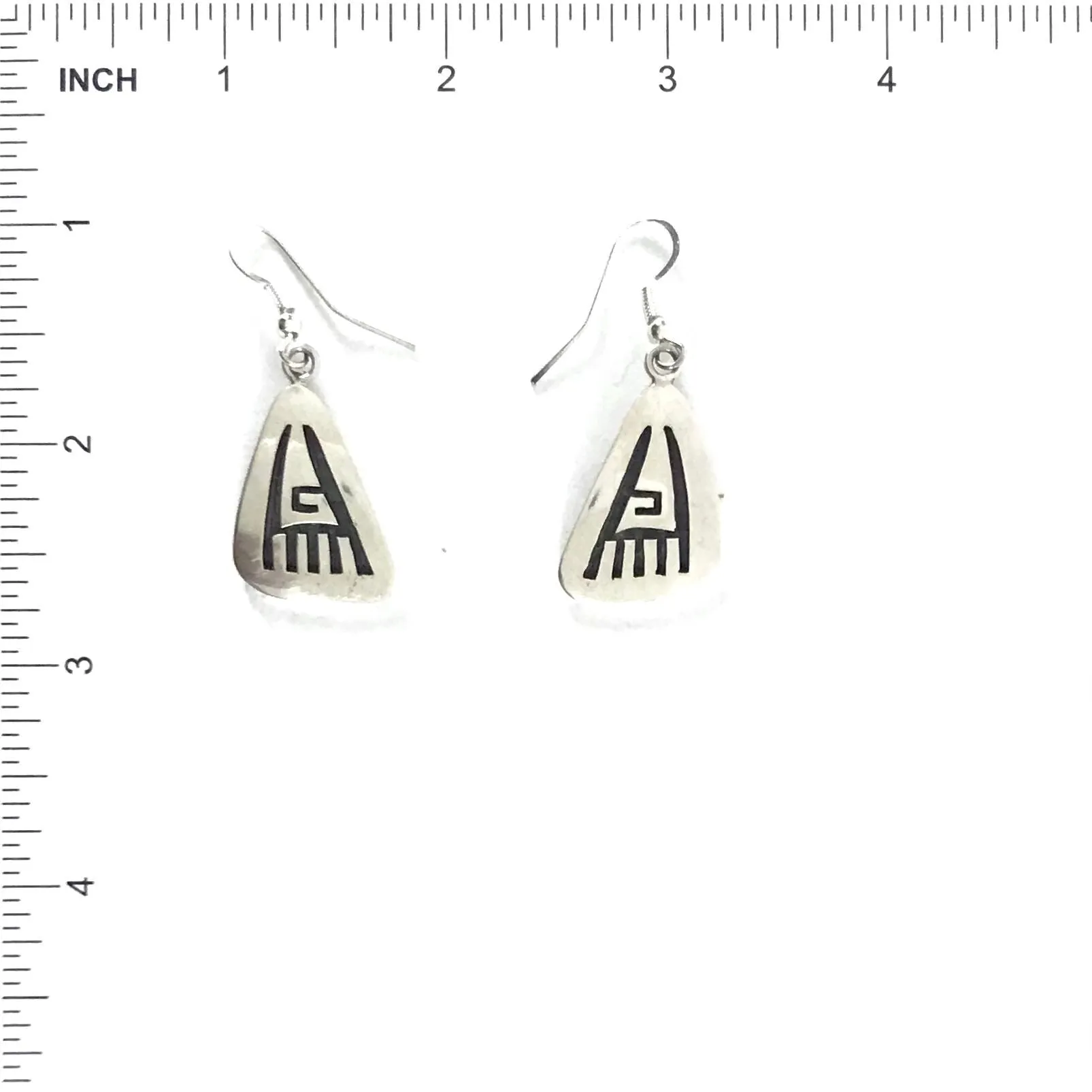 Steward Dacaywma Hopi Overlay Dangle Earrings