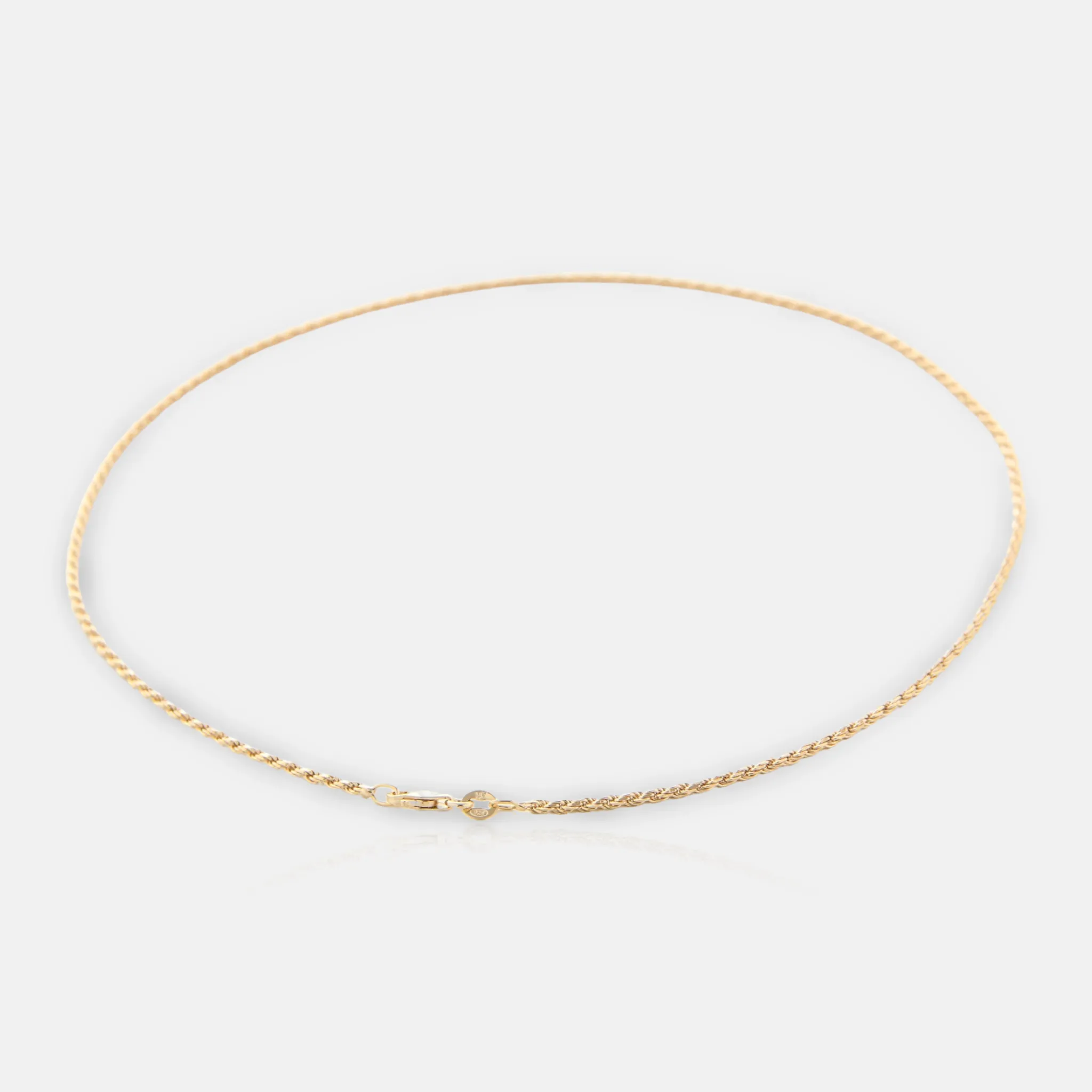 Thin Rope Gold Vermeil Chain