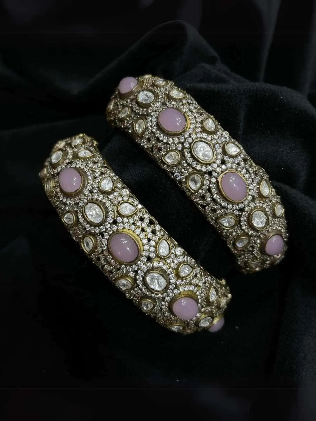 Victorian Pastel Oval Stone Bangle