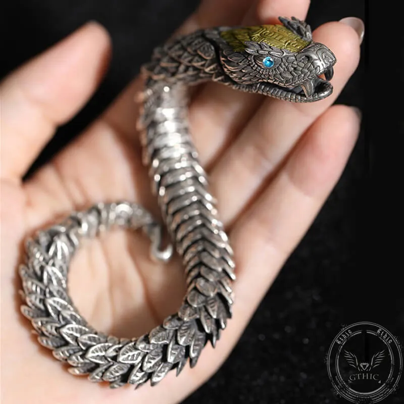 Vintage Dragon Ouroboros Copper Alloy Bracelet