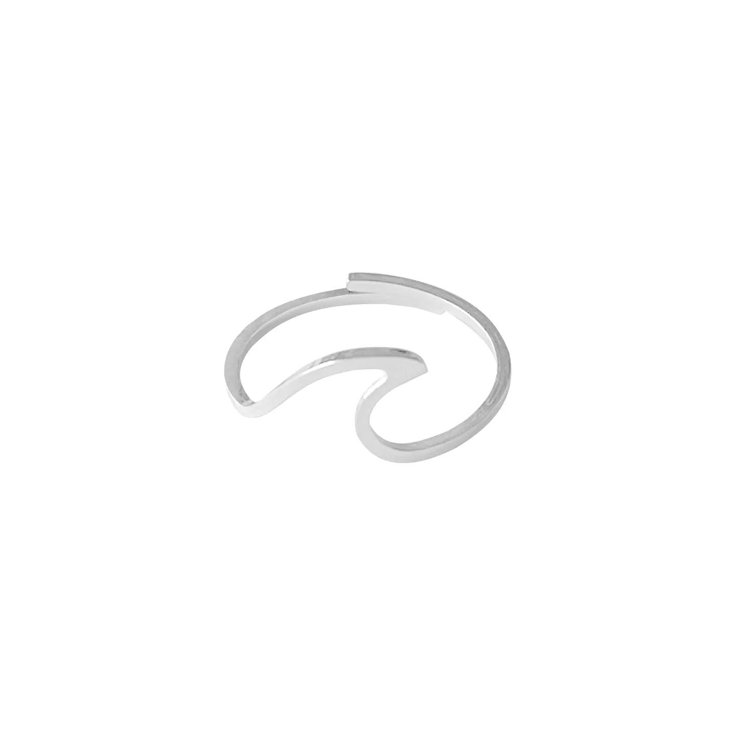 Wave Ring, Silver