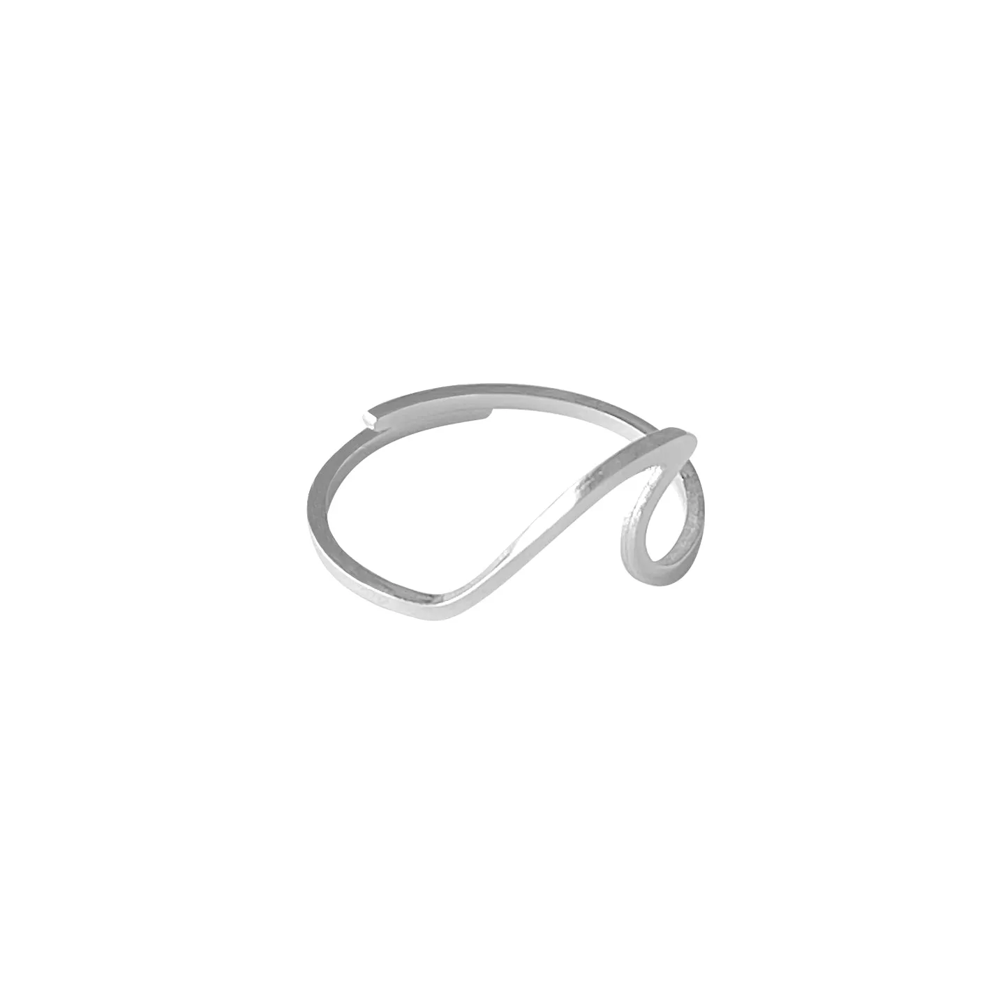 Wave Ring, Silver