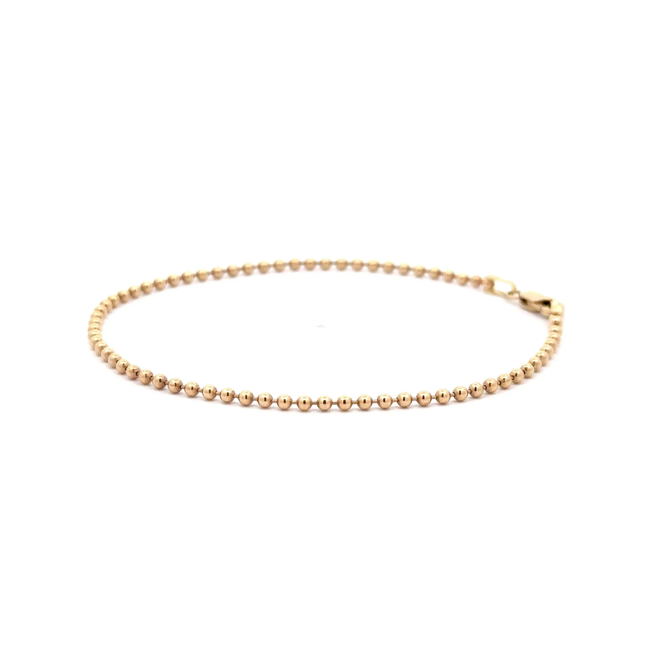 WD1140 14kt Gold Ball Bracelet