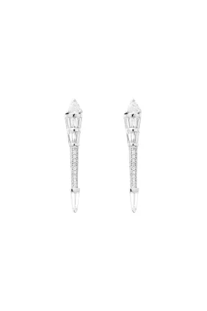 White Gold Energy Small Earrings