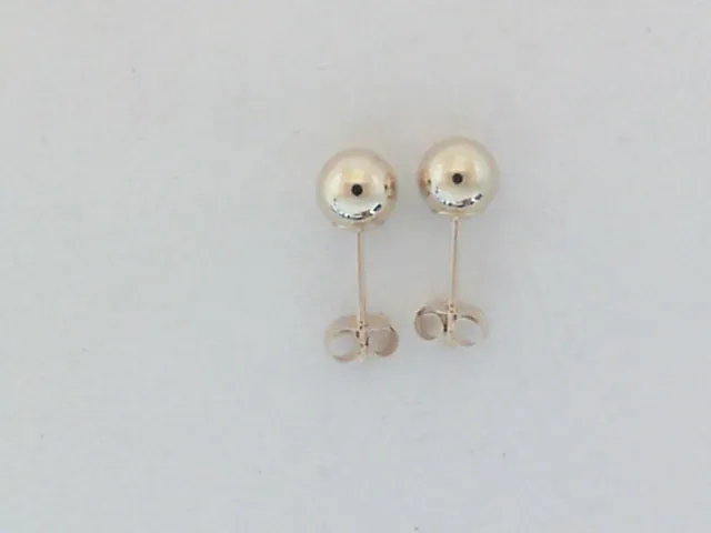 Yellow Gold 5 mm Ball Studs