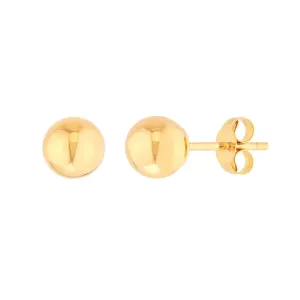 Yellow Gold 5 mm Ball Studs